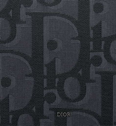 dior pochette a5|Pochette A5 Toile jacquard Maxi Dior Oblique noir .